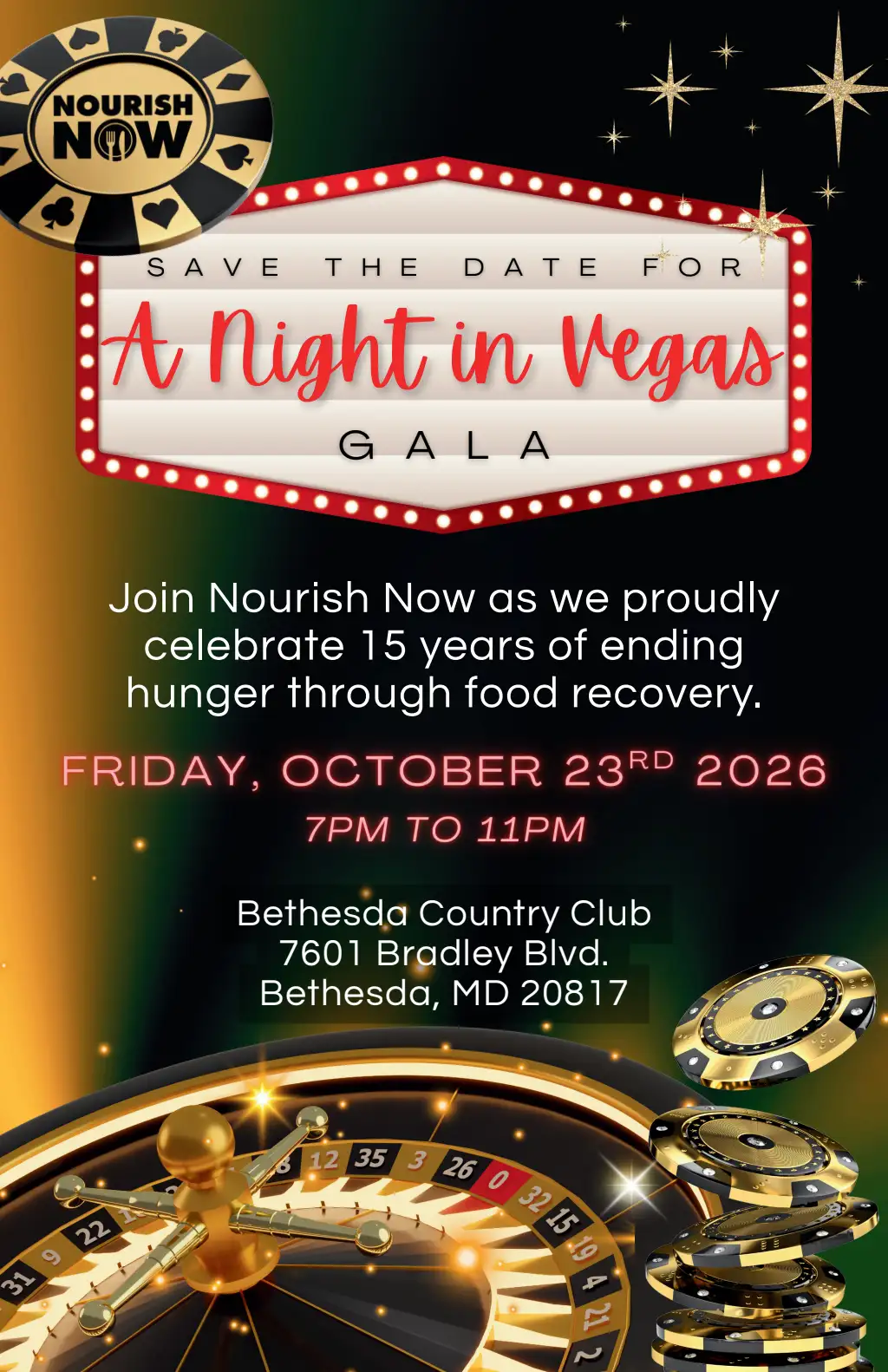 Nourish Now Save the Date A Night in Vegas Nourish Now Save the Date A Night in Vegas